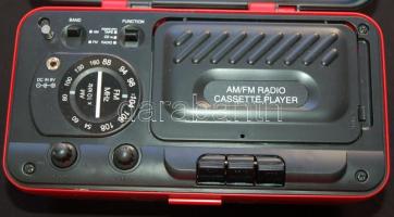 Hordozható, elemes Marlboro reklámmagnó, vadonatúj /
Marlboro promotion radio and cassette player 22...