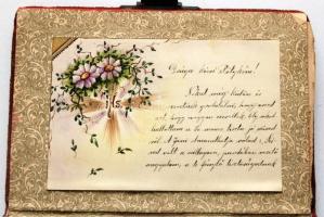 1935 Emlékkönyv kapcsos borítóval és néhány rajzzal