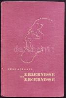 Apponyi, graf Albert: Erlebnisse und Ergebnisse.
Berlin, 1933. Keil.  286p. Kiadói vászonkötésben. H...
