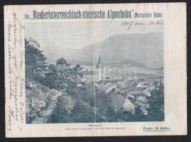 1907 die Mariazeller Bahn képes füzet menetrenddel / picture booklet with schedule 20p.