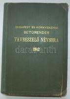 1942 Budapest és környékének betürendes távbeszélő névsora