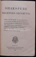 Shakespeare színművei: Történelmi színművek, Regényes színművek. Bőp., 1902 Franklin Festett egészvá...