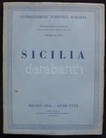 1940 Consociane Turistica Italiana: Sicilia. 140p. Útikönyv Szicíliáról rengeteg fotóval / Sicily guide with lots of pictures