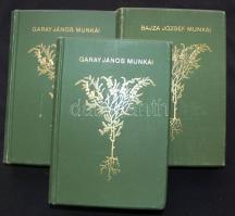 Franklin társulat könyvtára: Gyulai Pál, Arany László, Bajza József, Garay János munkái 9 kötet egys...