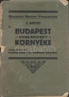 Részletes Magyar Utikalauzok: Bercza-Thirring: Budapest Duna-balparti környéke 65 képpel 1 várostervrajzzal és 2 térképpel. 1923. Szétvált állapotban