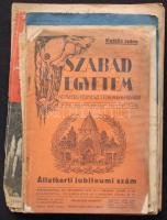 12 kis példányszámú folyóirat vegyes minőségben Pestvármegyei népművelés, Tiszamenti Szemle, A mi utunk, Tükör, A földgömb, Szlovákiai Magyar irodalmi füzetek, Lira, Forum, Szabad Egyetem.