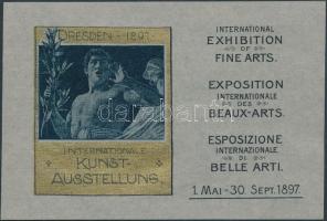 1897 Nemzetközi Művészeti tárlat-Dresden szórólap