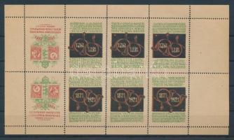 1921  50 éves a magyar levélbélyeg levélzáró kisív