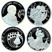 A Magyar Pénzverő és a Münze Österreich közös kiadványának teljes 4 díszdobozos kollekciója: 1916. &...