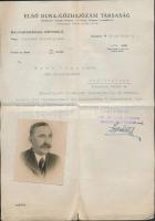 1938 Útlevél DDSG főgépüzemvezető részére + a Dunagözhajózási Társaság igazolása / Passport for DDSG...
