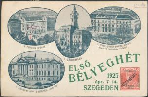 First stamp exhibition / Az első bélyeghét, Szeged, 1925 (EB)