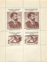 1913 Nemzetközi és rendszerközi gyorsírókongresszusok, kiállítás levélzáró kisív