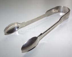 1831 Dekoratív angol ezüst cukor fogó csipesz IV. William időszakából, díszes kézi megmunkálással, nemesfém és ötvös jelzéssel, szép állapotban /  Silver sugar tong 51,5gr 15cm