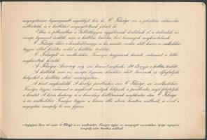 1896 Részvételi jegy az Ezredéves Kiállítás ünnepélyes megnyitójára, helyszínrajzzal és programmal (...