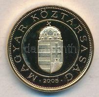 2005. 100Ft "Címer" aranyozva T:PP