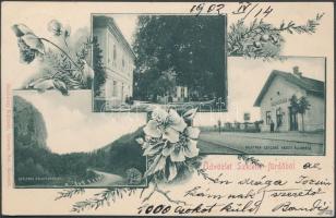 Szklenófürdő, Geletnek-Szklenó railway station