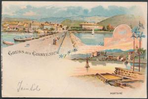 Crikvenica Porto Ré litho (cut)