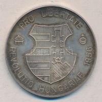 1986. "Pro Libertate / 1956. Október 23." Ag(925) emlékérem (24,77g/40cm) dísztokban T:PP