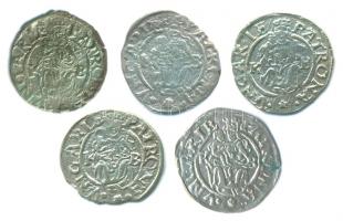 1567-1572. Denár Ag "Miksa" (5x) T:Vegyes
Hungary 1567-1572. Denar Ag "Maximilian&quo...