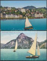 Salzkammergut - 6 db régi képeslap, mind használatlan