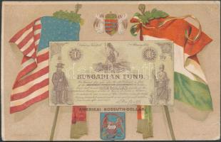 Hungarian Fund, Kossuth dollars Emb. litho (EB)