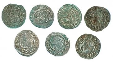 1579-1592. Denár Ag "Rudolf" (7x) klf évszámokkal! T:Vegyes
Hungary 1579-1592. Denar Ag &q...