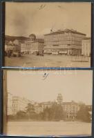 1900  2db Triesti városházát ábrázoló fotó / Photos of the cityhall and hotel of Trieste 9x13cm