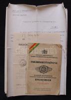 Egy tételnyi papírrégiség a II. világháború alatti és utáni évekből: igazolás a Carpathia cég nem zs...