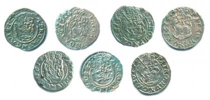 1614-1617. Denár Ag "II. Mátyás" (7x) dupla verettel T:Vegyes
Hungary 1614-1617. Denar Ag ...
