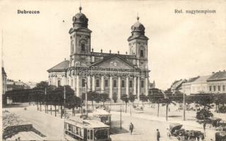 Debrecen Református nagytemplom, villamos (wet damage)
