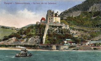 Visegrád Salamon torony, gőzhajó (fa)