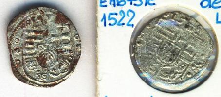 1522/?. Denár Ag (2x) "II. Lajos" (0,54g/0,51g) T:2-(kny),3 Huszár 846.,Unger I.: 675.a,e