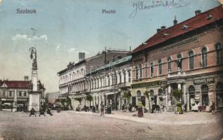 Szolnok Piactér Pénzügyi Igazgatóság, Takarékpénztár, Schvarcz Ernő divatáruház (EB)