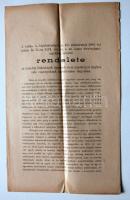 1888 Rendelet az izraelita hitközségek ügyeinek és az anyakönyvi ügyhez valo viszonyuknak szabályozása tárgyában 6p.