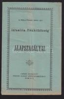 A rákospalotai status quo izraelita fiókhitközség alapszabályai. Ujpest 1892. Steiner K. 12p.