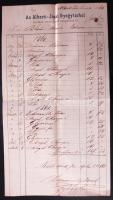 1860 Albertirsai gyógyszertári számla / Pharmacy invoice