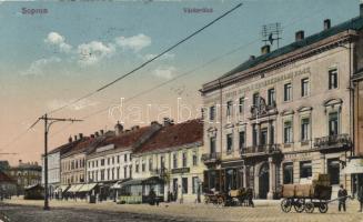 Sopron Várkerület, kereskedelmi bank, Csitkovics Pál kávéháza, Divald & Monostory (EK)