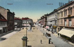 Szeged Klauzál tér, cukrászda, könyvnyomda, Divald & Monostory (EB)