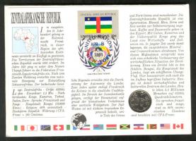 Közép-Afrikai Államok 1986. 50Fr érmés, bélyeges borítékon T:1
Central Africa 1986. 50 Francs, coin ...