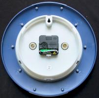 Quartz falióra barométerrel és hőmérővel dobozban d:29cm