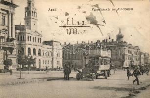 1909 Arad Városház tér autóbusszal T3