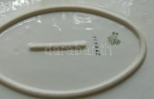 24 darabos komplett kézzel festett sorszámozott virágmintás jelzett Zsolnay porcelán étkészlet  hibá...