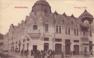 Sátoraljaújhely Pénzügyi palota Lukács H. és Kornstein Ignác boltjai (wet damage)