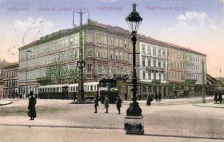 1916 Pozsony Savoy és Carlton Hotel villamossal T2