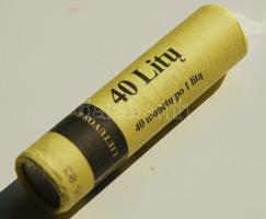 Litvánia 2010. 1L "Kosárlabda Európa Bajnokság" 40db-os eredeti csomagolású rolniban T:1
L...