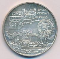 1990. 500Ft Ag "Mátyás király / Buda látképe" T:BU Dísztokban