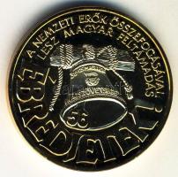 1993. "56-os Magyarok Világtalákozója / Ébredjetek!" aranyozott emlékérem (42mm) T:PP