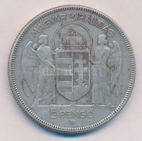 1930. 5P Ag "Horthy jobbra" T:3