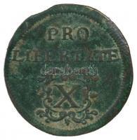 1706MM X Poltúra "II. Rákóczi Ferenc" (32mm/8.08g) T:2- / Hungary 1706MM. X Poltura "Francis II Rákóczi" (32mm/8.08g) C:VF Huszár: 1543., Unger II.: 1133.d