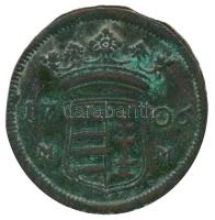 1706MM X Poltúra "II. Rákóczi Ferenc" (32mm/8.08g) T:2- /
Hungary 1706MM. X Poltura "...